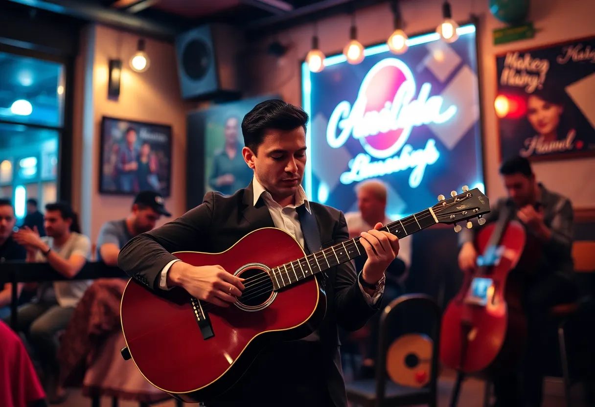 Twanguero performing flamenco at Club Congress