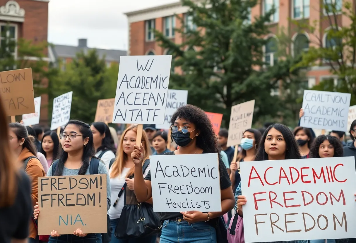 Students protesting for inclusivity at University of Arizona