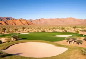 Renovated bunkers at Ventana Canyon Golf Course in Tucson